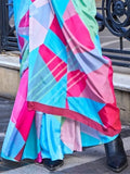 Unique Multi-Color Digital Printed Silk Traditional Saree With Blouse - Zeel Clothing