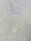 Beautiful White Thread Work Net Designer Lehenga Choli With Dupatta