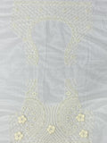 Beautiful White Thread Work Net Designer Lehenga Choli With Dupatta
