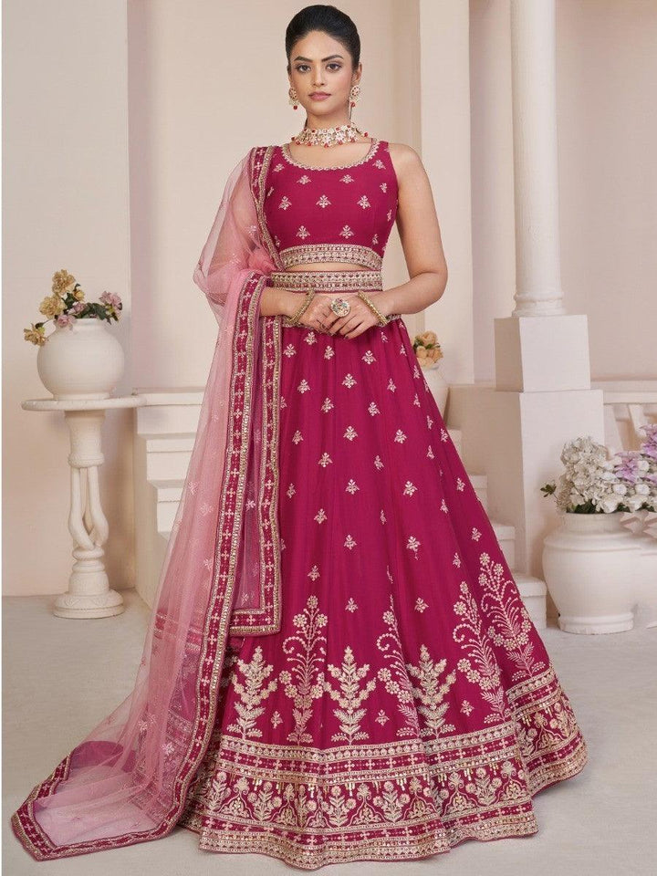 Wonderful Beige Dori Work Georgette Lehenga Choli With Dupatta