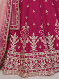Wonderful Beige Dori Work Georgette Lehenga Choli With Dupatta - Zeel Clothing