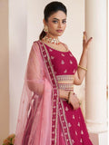 Wonderful Beige Dori Work Georgette Lehenga Choli With Dupatta - Zeel Clothing