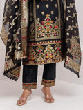 Wonderful Black Hand Work Jacquard Silk Festive Wear Pant Suit With Dupatta - Zeel Clothing