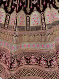 Wonderful Dark Maroon Embroidered Velvet Bridal Lehenga Choli With Dupatta - Zeel Clothing