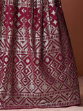 Wonderful Dark Pink Sequins Georgette Wedding Wear Lehenga Choli - Zeel Clothing