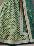 Wonderful Green Sequins Art Silk Wedding Lehenga Choli With Dupatta - Zeel Clothing