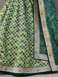Wonderful Green Sequins Art Silk Wedding Lehenga Choli With Dupatta - Zeel Clothing