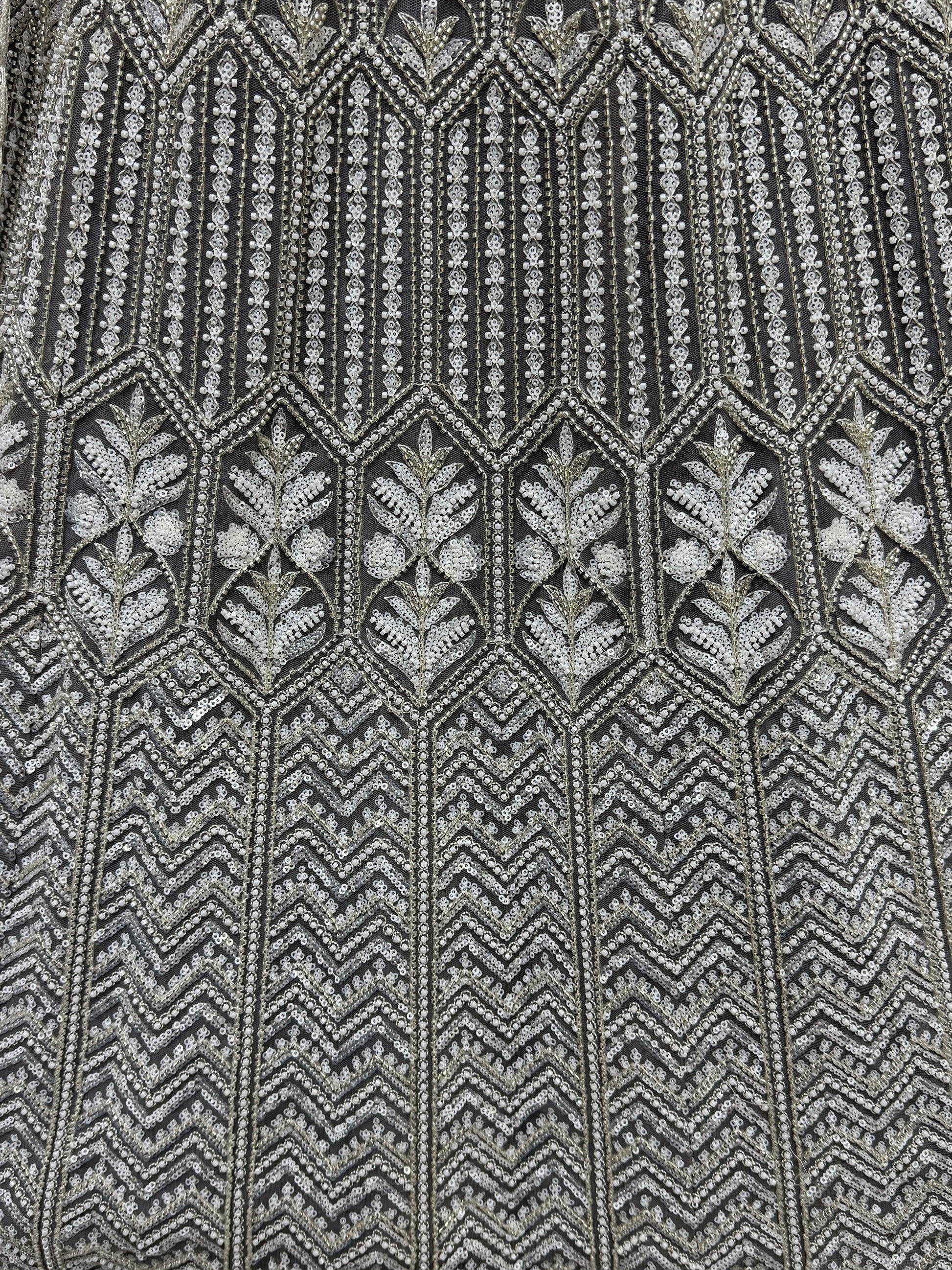 Wonderful Grey Hand Work Net Designer Lehenga Choli With Dupatta - Zeel Clothing