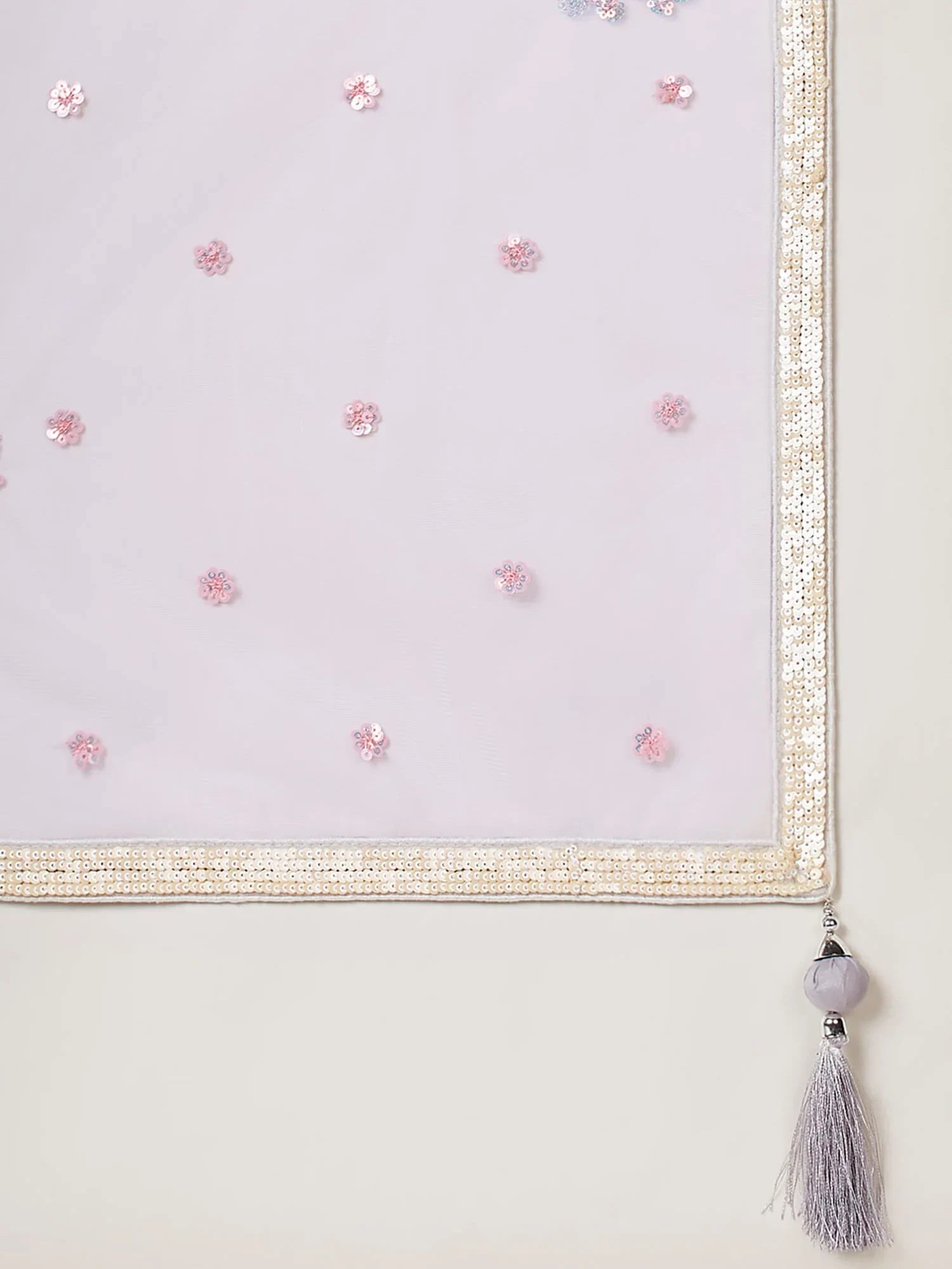 Wonderful Lavender Sequins Net Designer Lehenga Choli With Dupatta - Zeel Clothing