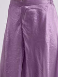 Wonderful Lilac Organza Designer Kurta With Palazzo Set - Zeel Clothing