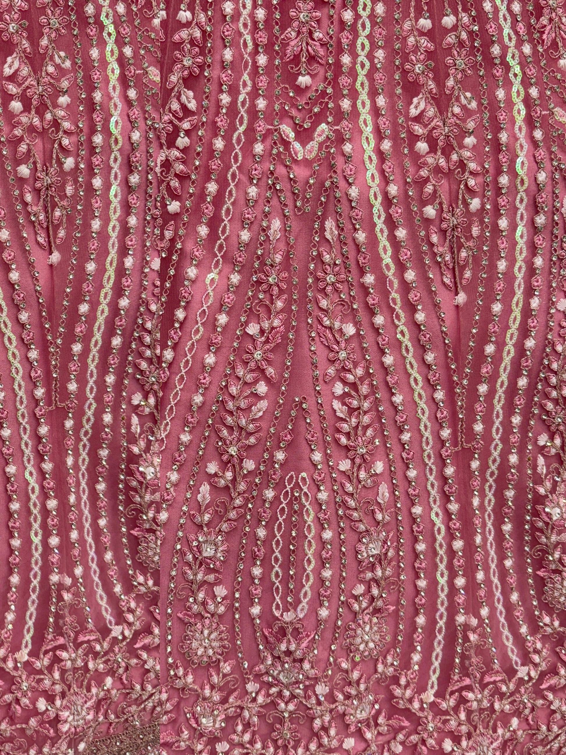 Wonderful Pink Dori Embroidery Silk Engagement Wear Lehenga With Blouse