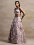 Wonderful Pink Sequins Net Party Wear Lehenga Choli With Dupatta - Zeel Clothing