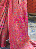 Wonderful Pink Weaving Silk Reception Wear Saree With Blouse - Zeel Clothing