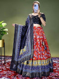 Wonderful Red Digital Printed Dolla Silk Traditional Lehenga Choli - Zeel Clothing