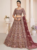 Wonderful Red Dori Work Net Bridal Lehenga Choli With Dupatta - Zeel Clothing