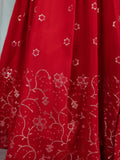 Wonderful Red Sequin Georgette Reception Wear Designer Lehenga Choli - Zeel Clothing