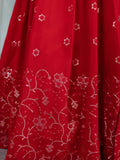Wonderful Red Sequin Georgette Reception Wear Designer Lehenga Choli - Zeel Clothing