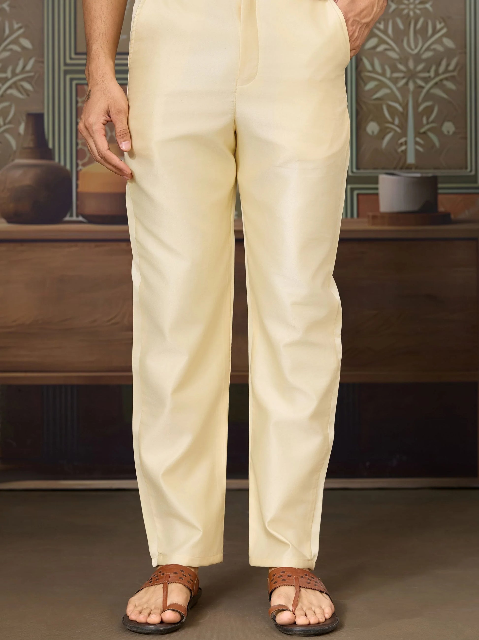 Wonderful Yellow Embroidered Silk Haldi Wear Men Kurta Set With Jacket