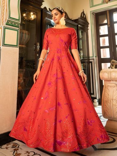 Vastra Latest Designer Party Wear Gown Collection - The Ethnic World-mncb.edu.vn