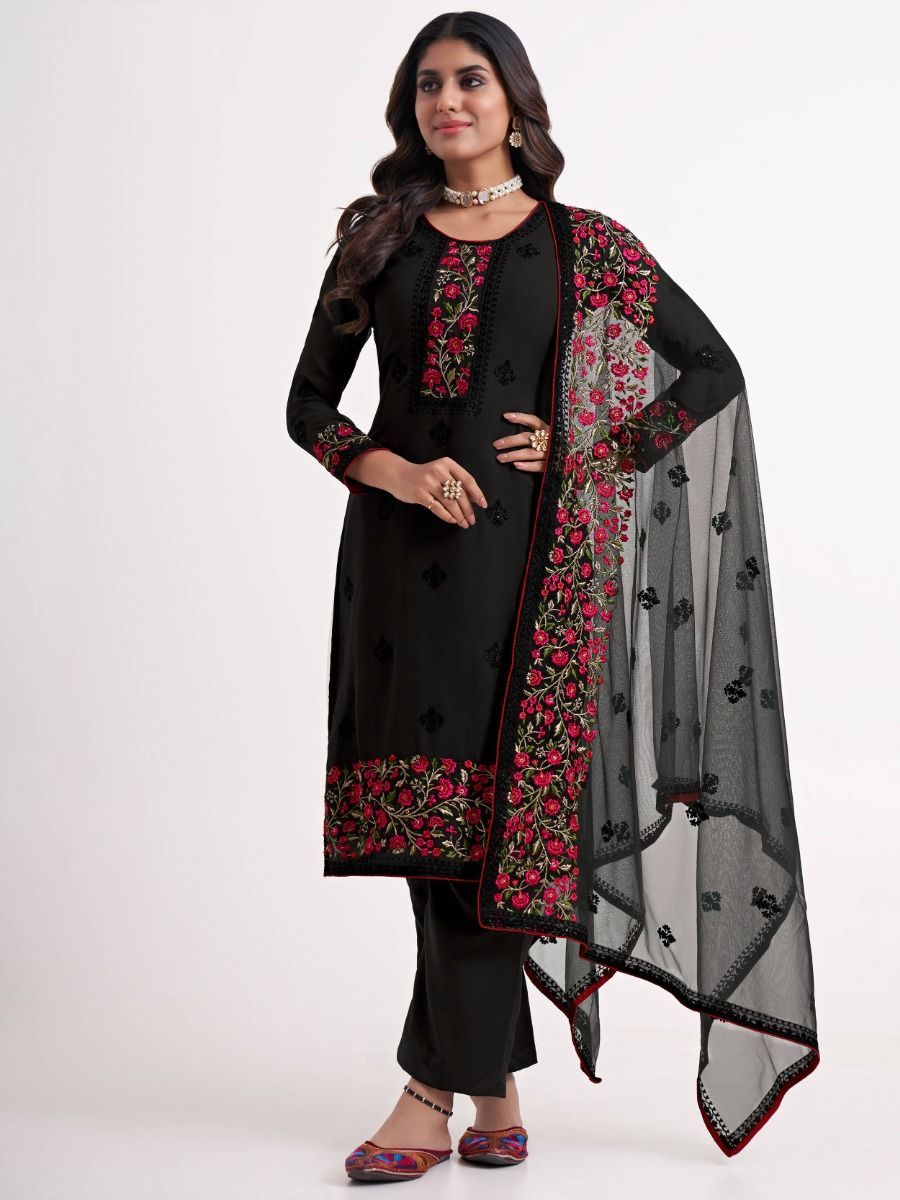 ANIRAV Crepe Floral Print Salwar Suit Material Price in India - Buy ANIRAV  Crepe Floral Print Salwar Suit Material online at Flipkart.com