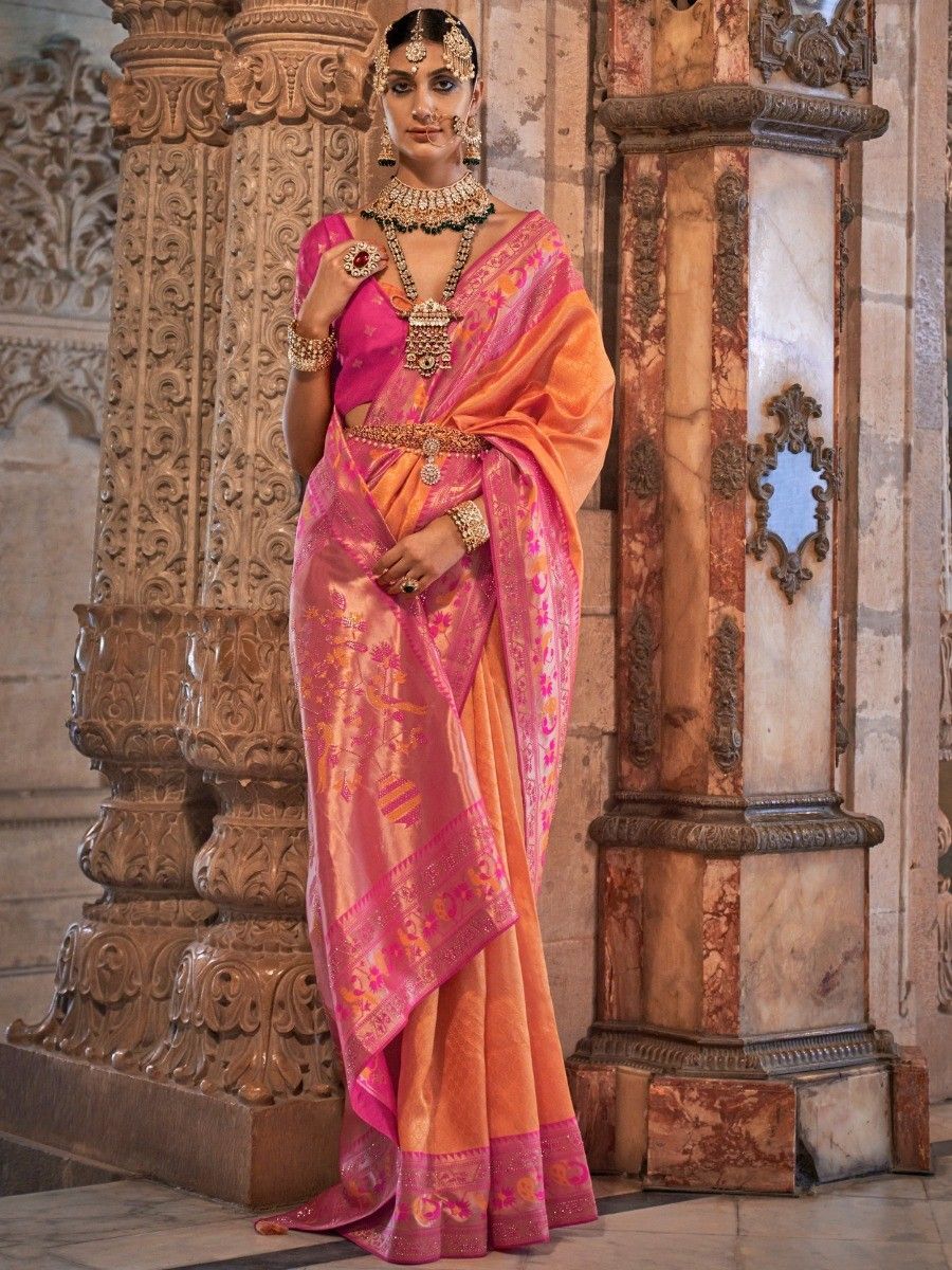 Rani Mukerji screams disaster in silk in pink saree with orange blouse. See  pics - India Today
