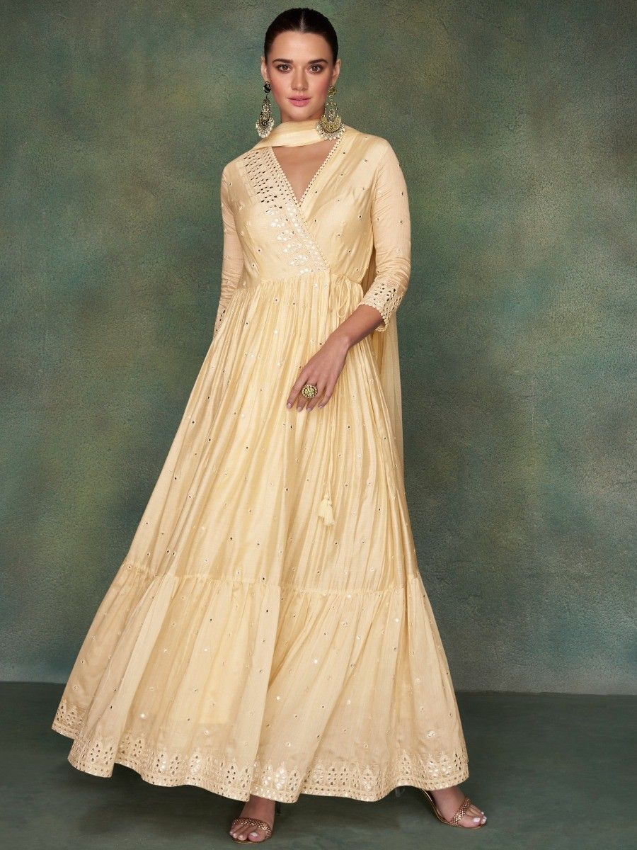 Thapnath Women Gown Dupatta Set - Buy Thapnath Women Gown Dupatta Set  Online at Best Prices in India | Flipkart.com