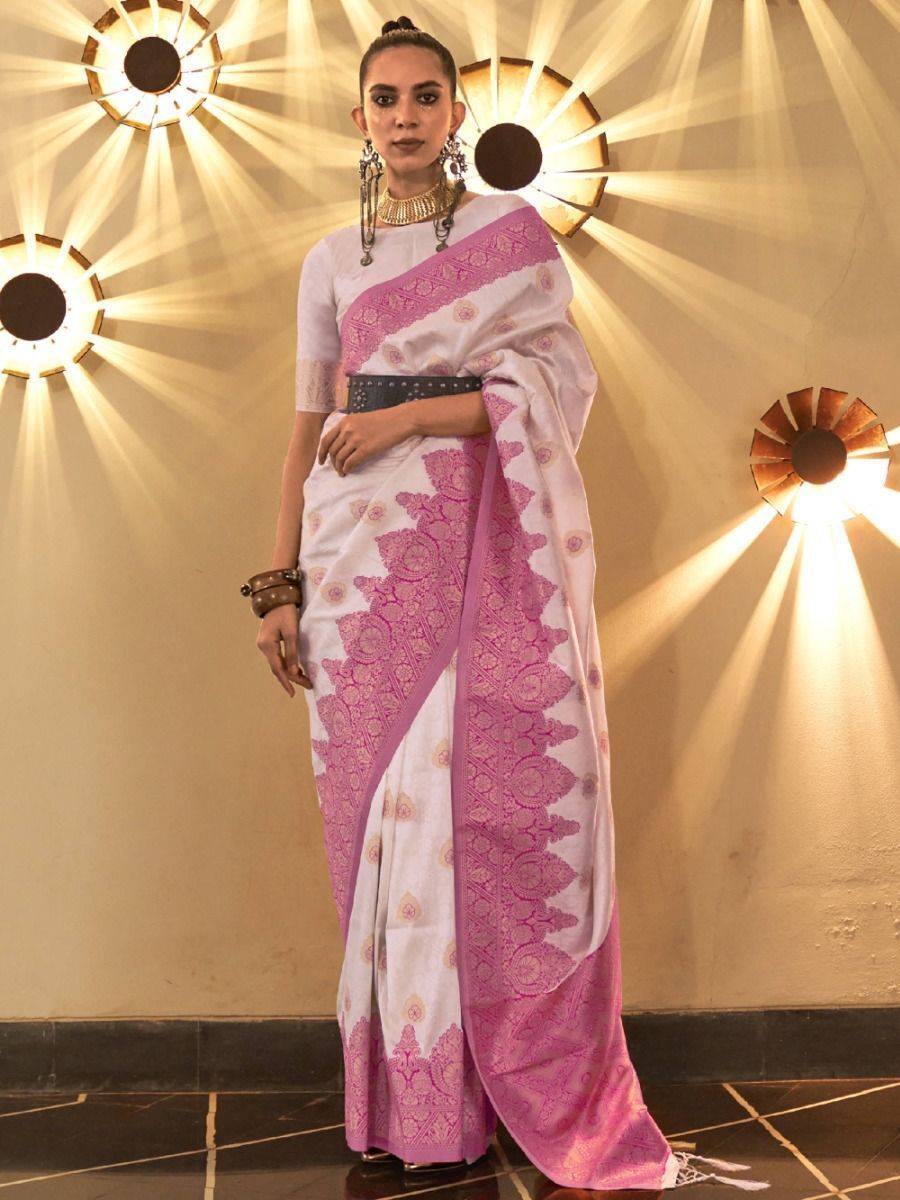 Buy Clothvilla Fashion Embroidered Bollywood Organza White Sarees Online @  Best Price In India | Flipkart.com