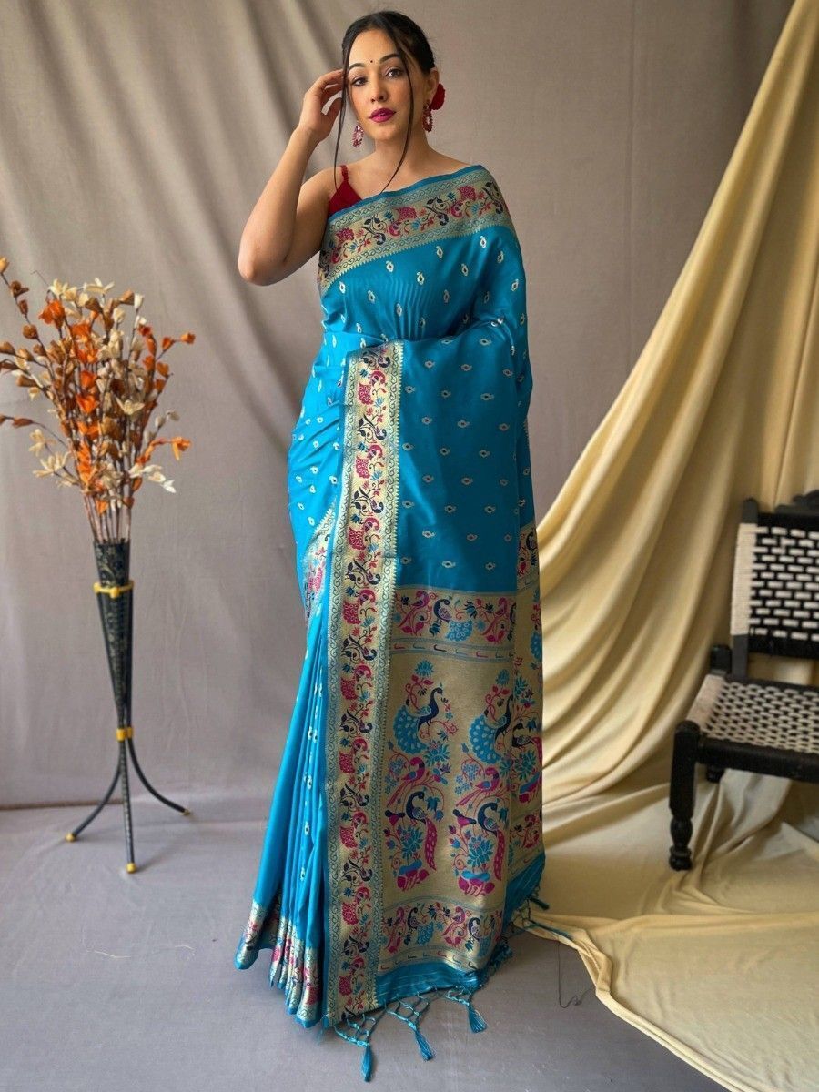 Buy Magenta and Peach Dual-Tone Kanjeevaram Silk Saree For Women Online