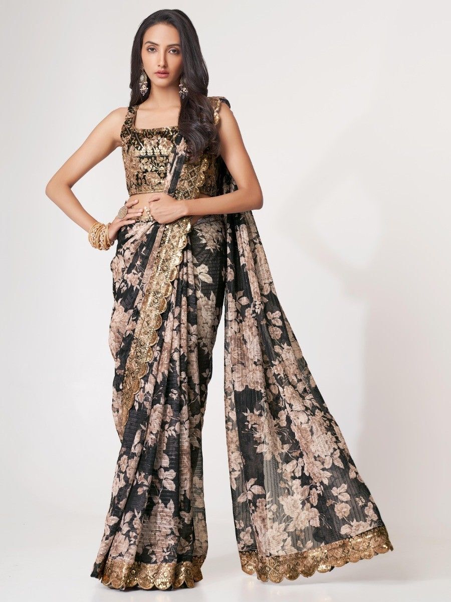 KAAMINI VOL 16 BY SHANGRILA FLORAL PRINT ETHNIC WEAR FANCY SAREE LOOKING  RICH - textiledeal.in