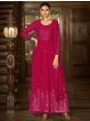 Cultivated Magenta Pink Sequined Georgette Anarkali Suit