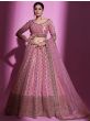 Lovely Pink Thread Gota Silk Sangeet Wear Lehenga Choli