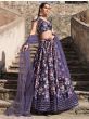 Captivating Purple Printed Georgette Function Wear Lehenga Choli