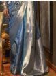 Attractive Blue Zari Weaving Organza Designer Saree