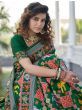Lovely Green Patola Weaving Silk Wedding Wear Saree