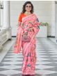 Gorgeous Pink Patola Weaving Silk Wedding Wear Saree