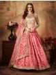 Ravishing Pink Sabyasachi Digital Printed Organza Party Wear Lehenga Choli With Blouse