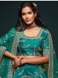 Greatest Green Thread Embroidery Art Silk Wedding Lehenga Choli