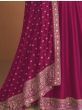 Pretty Pink  Zari Embroidered Silk Event Wear Gown 