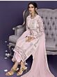 Look stunning in Designer Suit collection | Pink Thread Georgette Festive Wear Salwaar Kameez at Zeel Clothing