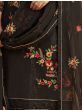 Fabulous Black Sequins Embroidered Georgette Salwar Suit