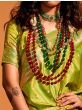 Alluring Light Green Zari Weaving Satin Festive Wear Saree With Blouse