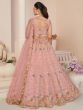 Classic Pink Sequins Work Net Wedding Wear Lehenga Choli With Dupatta