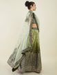 Astonishing Green Sequins Art Silk Wedding Wear Lehenga Choli