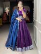 Stunning Purple Zari Weaving Dupion Silk Wedding Wear Lehenga Choli