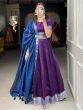 Stunning Purple Zari Weaving Dupion Silk Wedding Wear Lehenga Choli