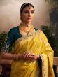 Superb Yellow Zari Woven Silk Haldi Wear Saree With Blouse