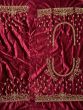 Precious Pink Embroidered Velvet Lehenga Choli With Double Dupatta
