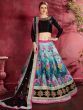 Multi-Color Floral Print Banglori Silk Wedding Wear Lehenga Choli
