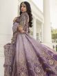 Captivating Lavender Embroidered Silk Wedding Wear Lehenga Choli