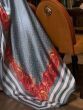 Captivating Grey Printed Satin Event Wear Saree With Blouse